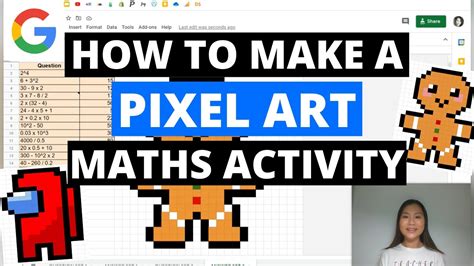 This self-checking Multi-Digit Multiplication Math Fluency Activity was made using Google Sheets. . Pixel art math excel